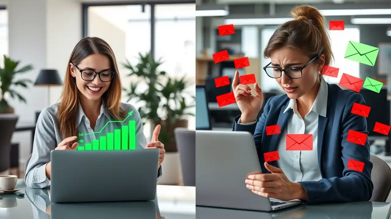 Discover the advantages and disadvantages of email marketing: high ROI vs. spam risks and low engagement - Email Marketing Academix