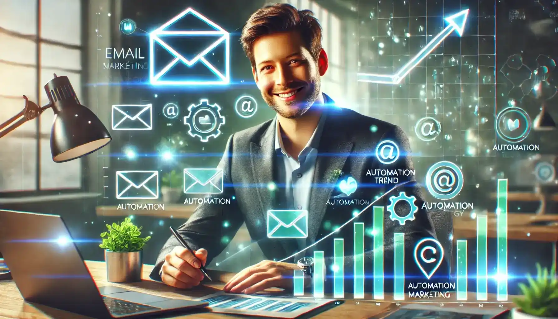 Email Strategy Crash Course: Are You Ready to Fix Your Failing Campaigns? A marketer analyzing an email marketing plan, tracking open rates and conversions - Email Marketing Academix