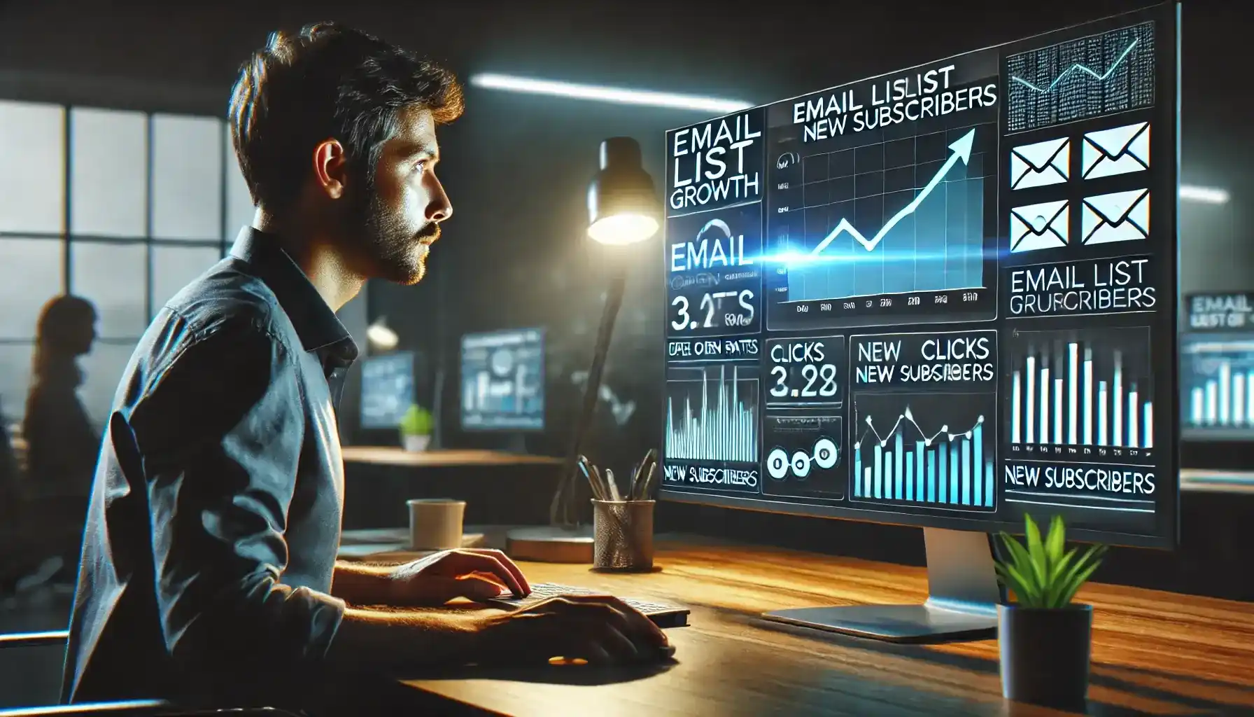 A marketer nurturing email prospects and developing an Email List Building strategy to boost sales - Email Marketing Academix