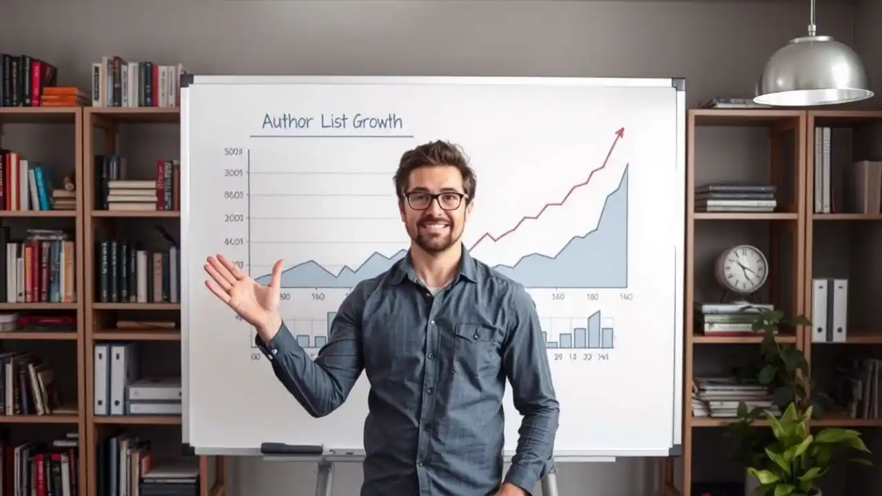 Email Marketing for Authors: How to Build an Email List That’s Obsessed With Your Books! Author creating a compelling lead magnet as part of their email marketing for authors strategy - Email Marketing Academix