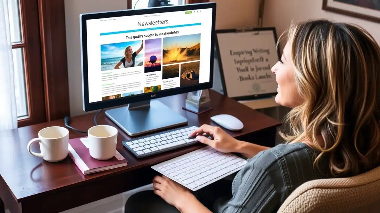 Email Marketing for Authors: How to Build an Email List That’s Obsessed With Your Books! Author using email marketing for authors to build and grow a mailing list for better book marketing - Email Marketing Academix