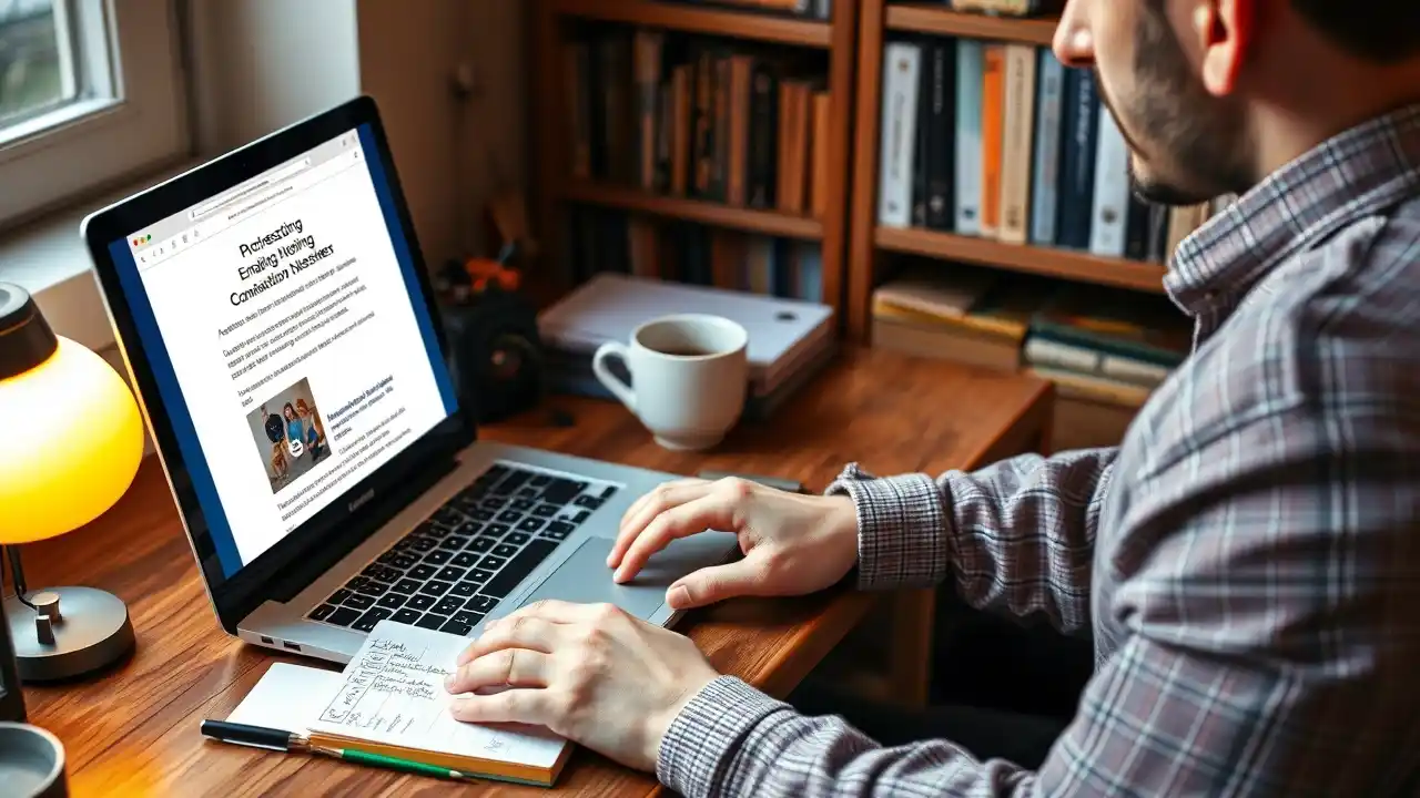 Email Marketing for Authors: How to Build an Email List That’s Obsessed With Your Books! Author creating a compelling lead magnet as part of their email marketing for authors strategy - Email Marketing Academix