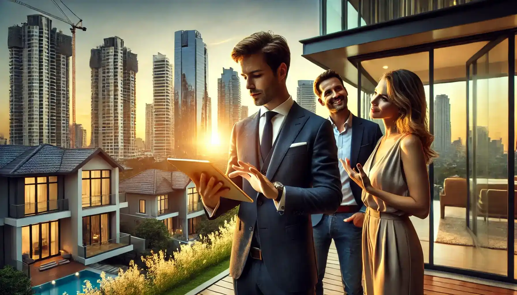 A real estate agent designing a real estate newsletter marketing campaign to engage prospects and generate property leads - Email Marketing Academix