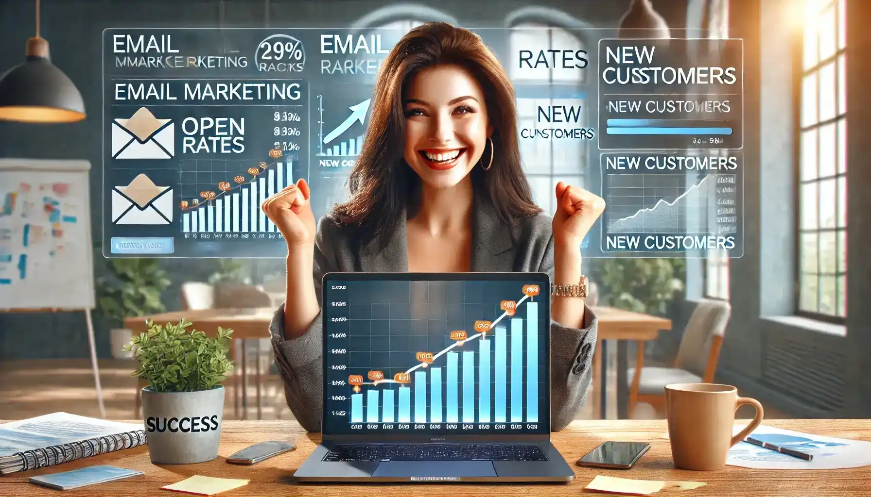 A visually engaging newsletter marketing for small businesses, designed to improve open rates and conversions - Email Marketing Academix