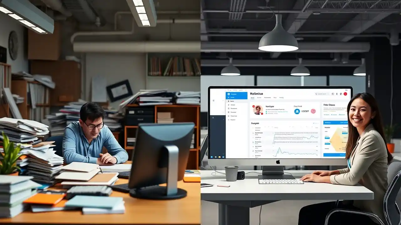 Overwhelmed ecommerce business owner realizing the power of email marketing automation for ecommerce to save time and boost sales - Email Marketing Academix
