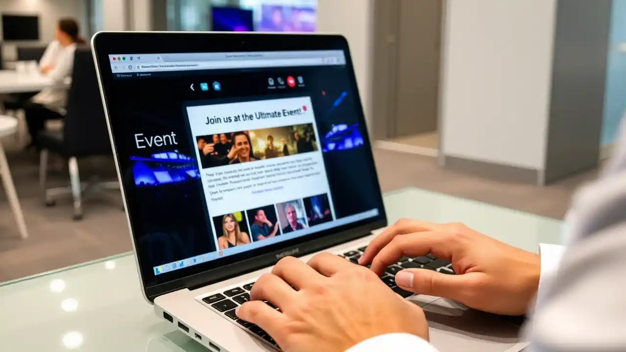 Personalized email for an event invitation, crafted with the audience's preferences in mind, demonstrating effective email marketing for events  - Email Marketing Academix