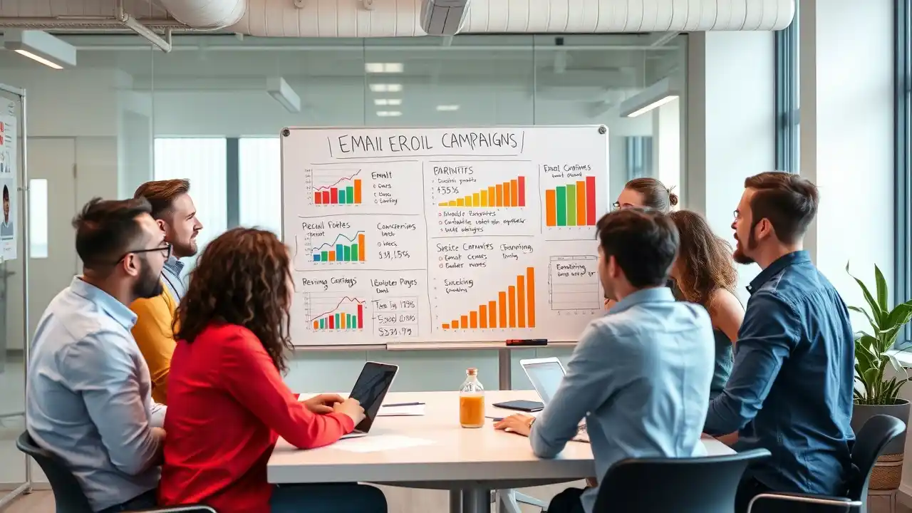 Professional reviewing segmented email lists to increase email marketing ROI through targeted campaigns - Email Marketing Academix